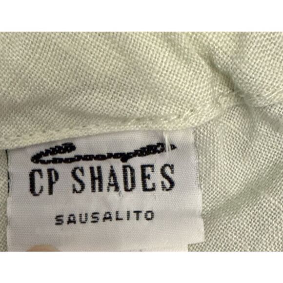 CP Shades Size L Linen Ruffle Skirt Light Green Elastic Waist Pull On Sausalito - Picture 5 of 7